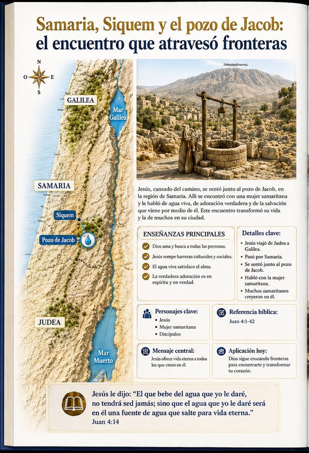 Samaria, Siquem y el pozo de Jacob