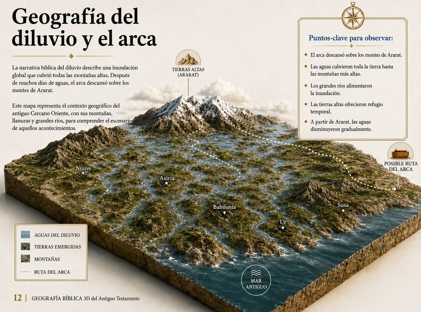 Geografía del diluvio y el arca de Noé