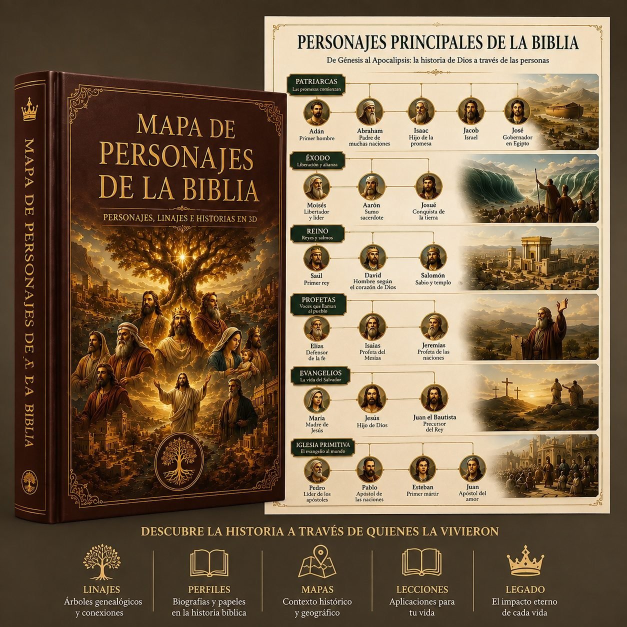 Mapa de los Personajes de la Biblia